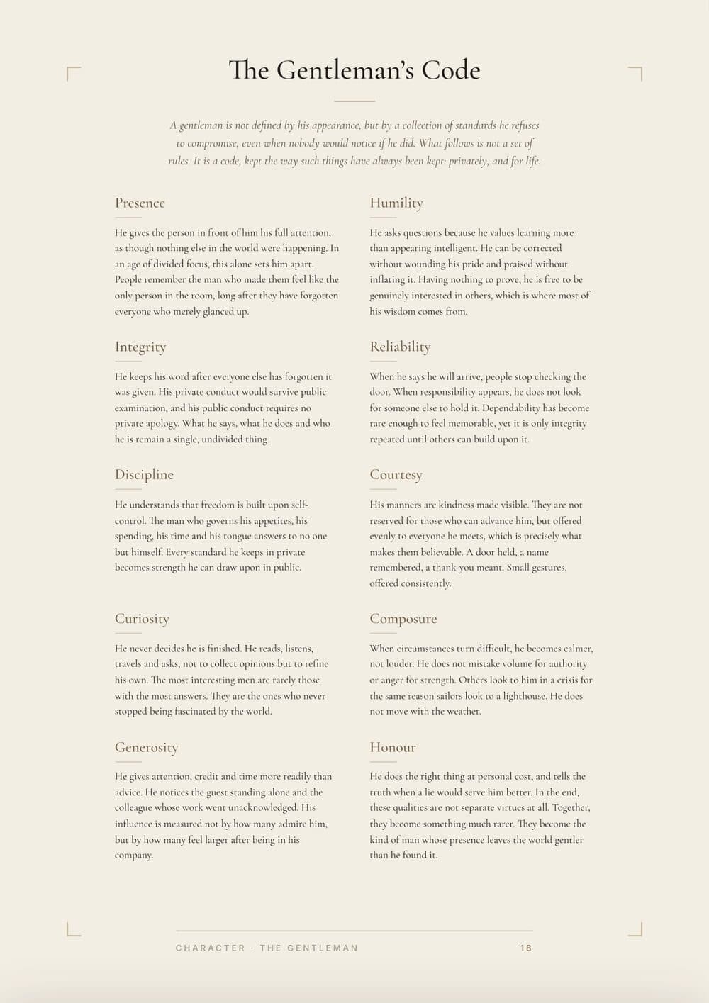 An interior page from the Compendium